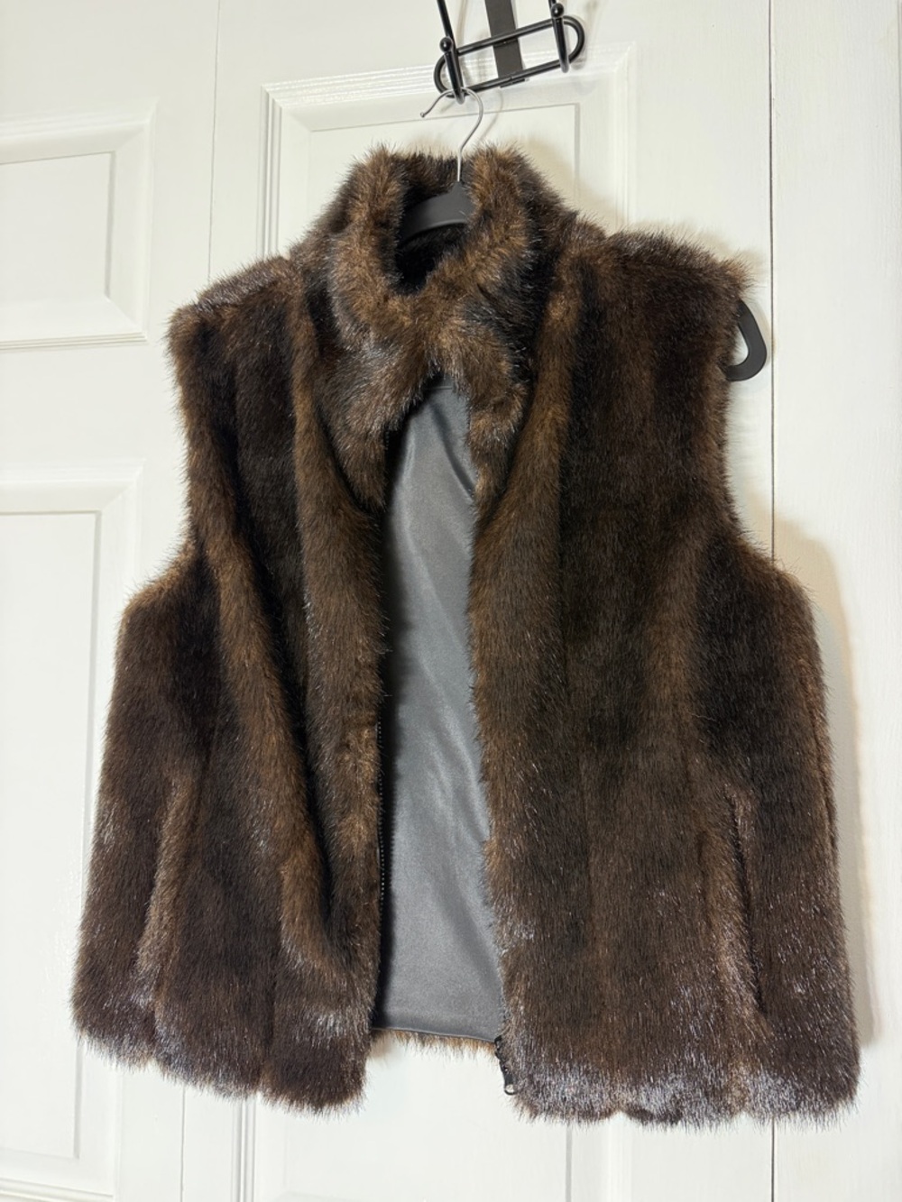 Luxurious Brown Faux Fur Vest